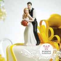 Фигурка на свадебный торт ''Мечта баскетболиста''