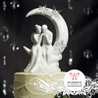 Фигурка на свадебный торт ''Поцелуй под луной''